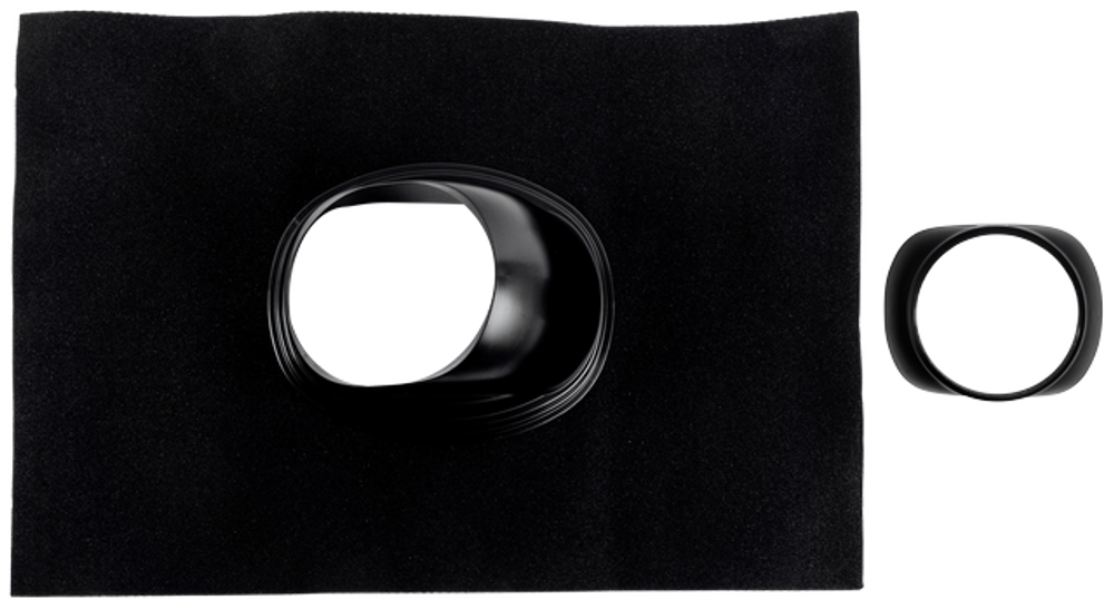 Wolf Universelle Dachpfanne schwarz 25 - 45Gr. Dachneigung, für CWL-400, 2577002