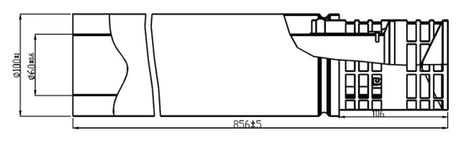 Wolf LAF horizontal DN60/100 für Heizwert, 2651241