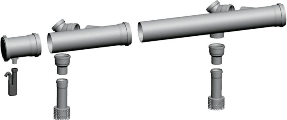 Wolf Grundbausatz DN110/160 raumluftabhängig, für CGB-35/50, 2651308