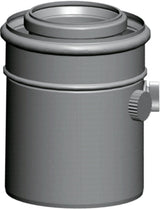 Wolf Anschluss-Adapter DN80/125 m. Meßstutzen, L:150mm, weiß steckbar, 2651488
