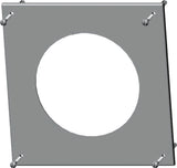 Wolf Rosette DN80, eckig weiß, aus PP, 2651515