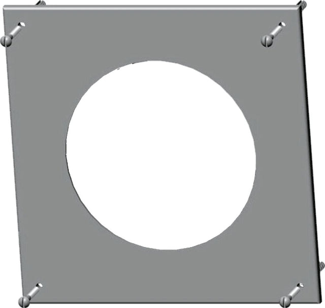 Wolf Rosette DN80, eckig weiß, aus PP, 2651515