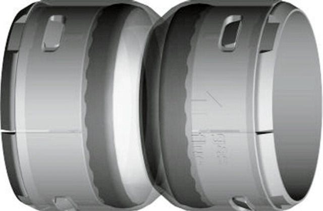 Wolf Verbindungsstück DN60 Kupplung für 2 flexible Rohre, 2651793