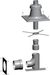 Wolf Schachtbausatz DN80 - Kaskade DN80 im Schacht, Abdeckung PP, 2651828