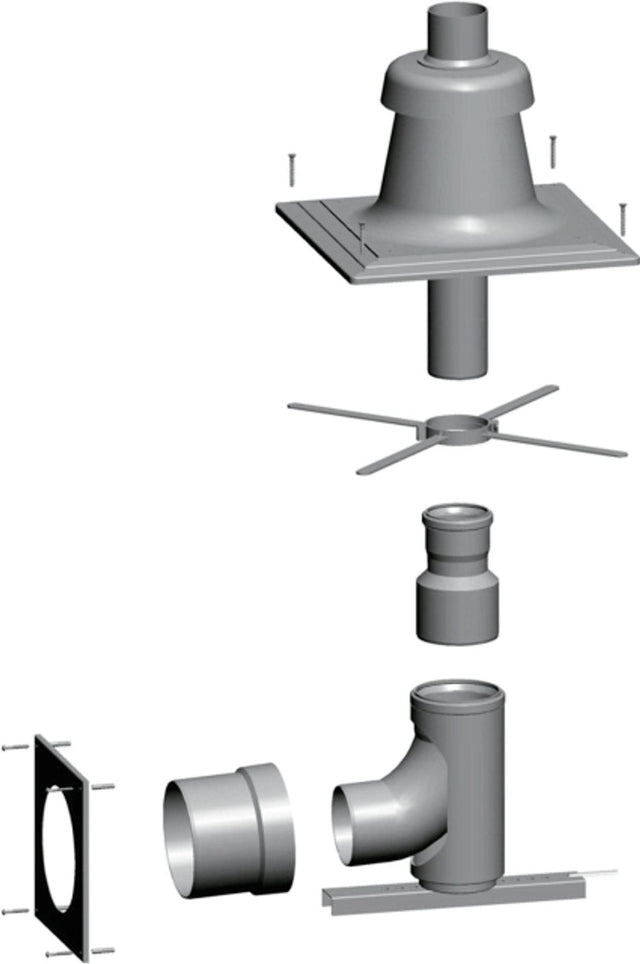 Wolf Schachtbausatz DN80 - Kaskade DN80 im Schacht, Abdeckung PP, 2651828