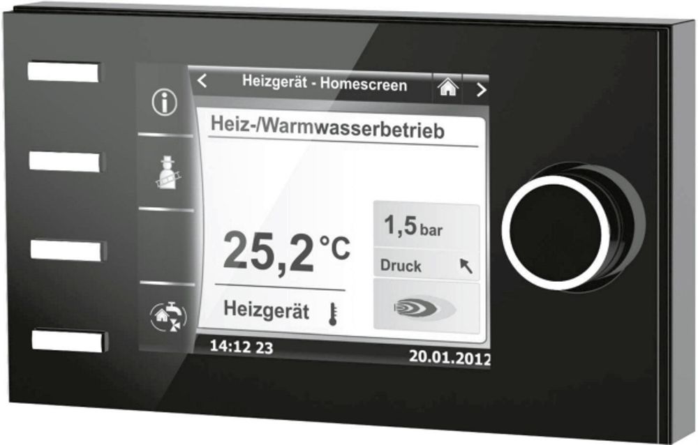 Wolf Bedienmodul BM-2 ohne Außenfühler schwarz, für Regelungssystem WRS, 2745306