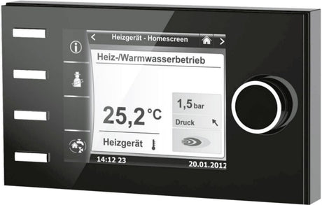 Wolf Bedienmodul BM-2 ohne Außenfühler schwarz, für Regelungssystem WRS, 2745306