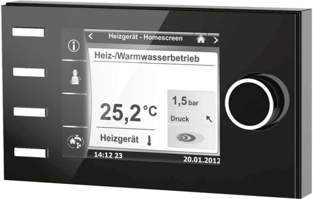 Wolf Bedienmodul BM-2 ohne Außenfühler schwarz, für Regelungssystem WRS, 2745306