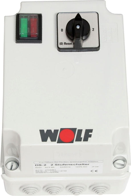 Wolf 2-Stufenschalter DS-2 Motorvollschutzschalter 8A, 400 V, 2745467
