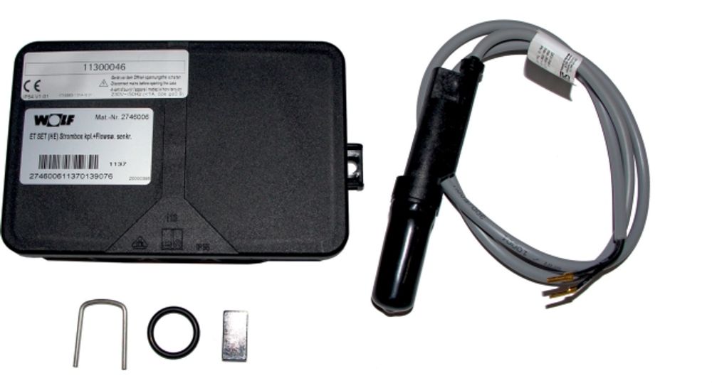 Wolf Set Platine Strombox kpl.+Flowsw. senkrecht, für BWL-1S, 2746006