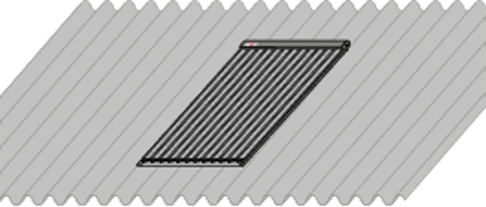 Wolf Basis Aufdachmontageset für 1 Kollektor CRK,Well-/Blechdach, 7701614