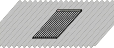 Wolf Basis Aufdachmontageset für 1 Kollektor CRK,Well-/Blechdach, 7701614
