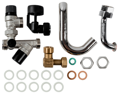 Wolf Anschluss-Set Warmwasser AP ohne Druckminderer 1/2 für CGW-2, 8610476