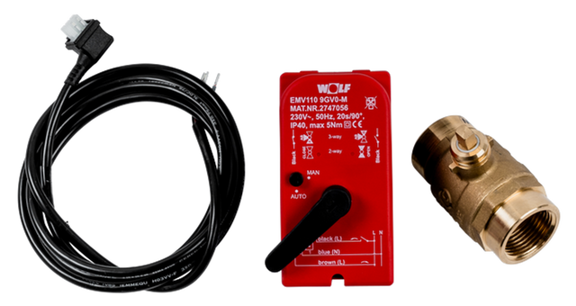 Wolf 2-Wege Sperrventil DN 25 RP 1 230V für CHA, 9146879