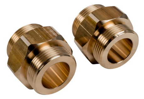 Wolf Doppelnippel G 1 1/4 - G 1 1/4" Satz a 2 Stück, 9147598