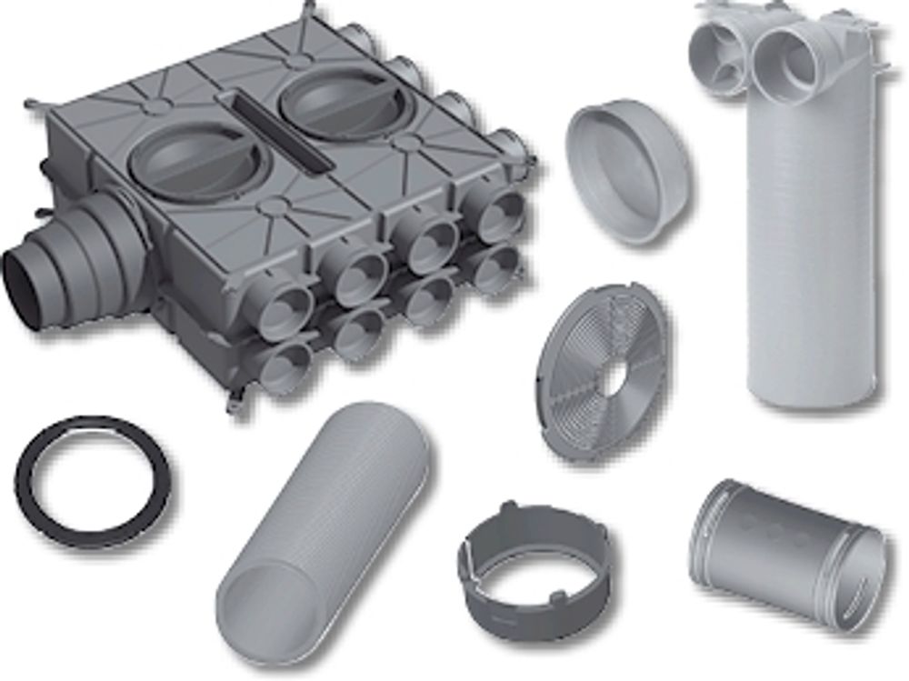 Wolf Zubehörpaket Rohbau 150m Schlauch 75/63, für CWL, 2577414Z11