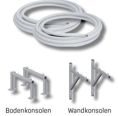 Wolf Paket Kältemittelleitung 10x1+16x1 25m Rolle,Bodenkonsole, für BWL-1S(B), 2071805Z01