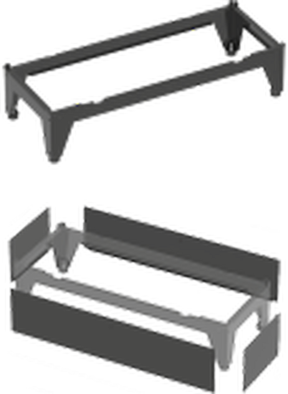 Wolf Paket Bodenkonsole CHA inklusive Verkleidung, 9146878Z02