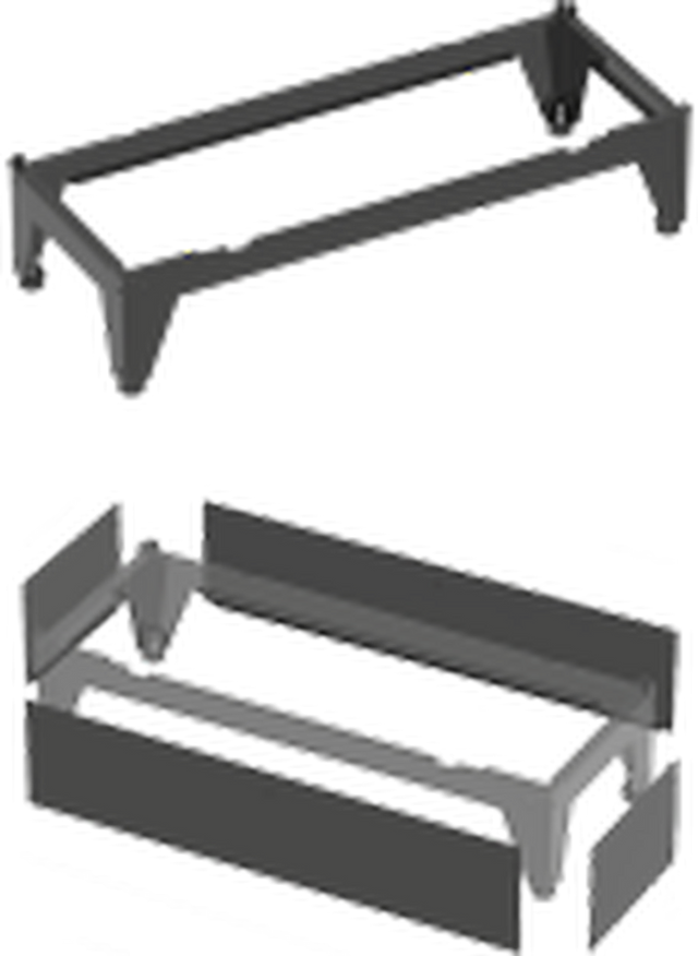 Wolf Paket Bodenkonsole CHA inklusive Verkleidung, 9146878Z02