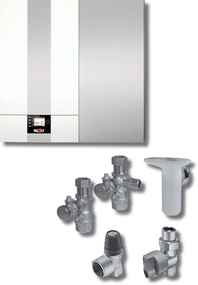 Wolf Paket Brennwertzentr. CGW-2-20/120L Regelung BM-2, Aufputz, 8615020F02