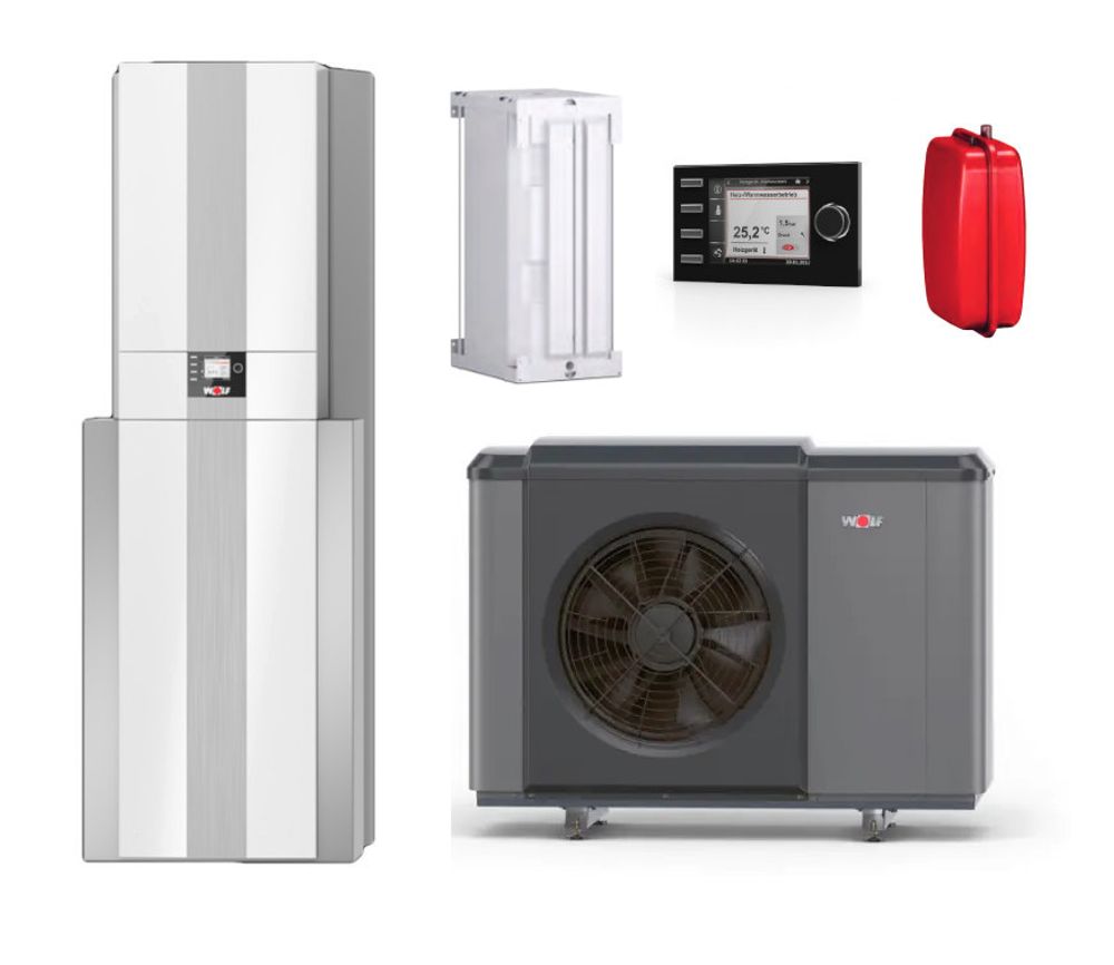 Wolf WP-Center CHC-Monoblock 10/200-35 inkl. CHA10/400V+Speicher+Puffer+BM-2, 9146839