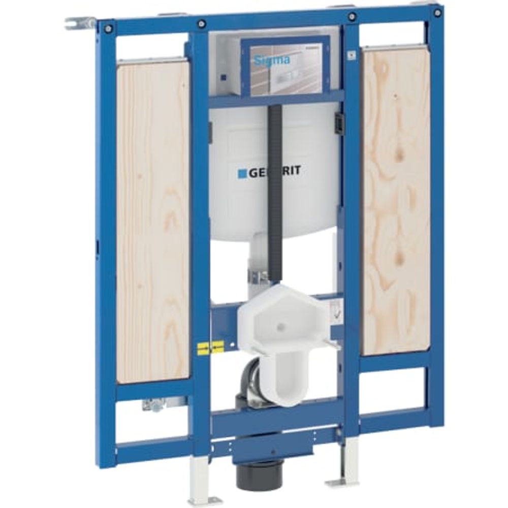 Geberit Duofix Element für Wand-WC, 112 cm, mit Sigma UP-Spülkasten 12 cm, barrierefrei, WC höhenverstellbar, für Stütz- und Haltegriffe, 111.904.00.5