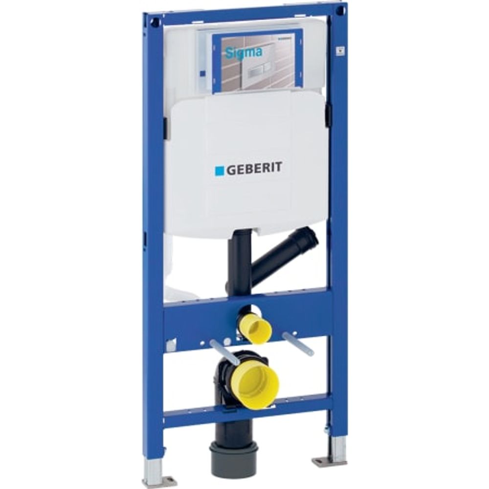 Geberit Duofix Element für Wand-WC, 112 cm, mit Sigma UP-Spülkasten 12 cm, für Geruchsabsaugung mit Abluft, 111.364.00.5