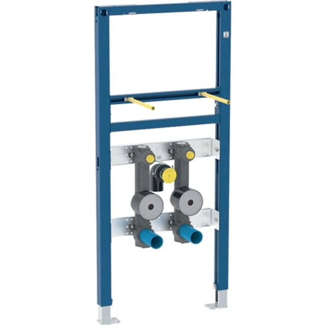 Geberit Duofix Element für Waschtisch, 112 cm, Standarmatur, mit zwei Wasserzählerstrecken, UP-Absperrventil und Anschluss-T-Stück, 111.473.00.1