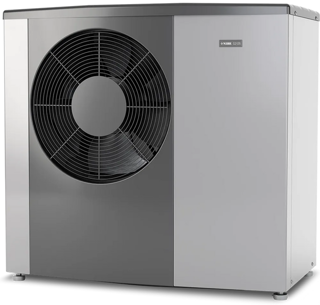 NIBE Luft/Wasser Wärmepumpe S2125-12, Monoblock Modulierend 2,7 - 9,9 KW, 064218