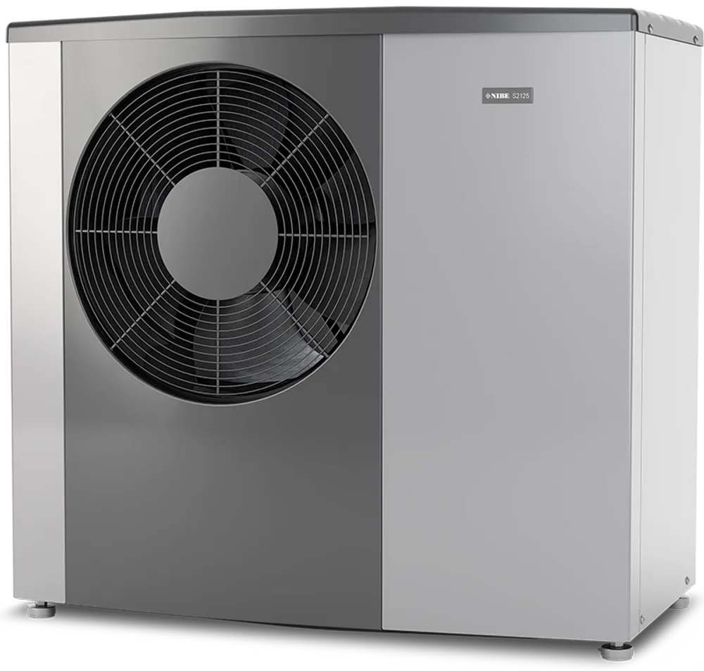 NIBE Luft/Wasser Wärmepumpe S2125-8, Monoblock Modulierend 2,6 - 6,8 KW, 064220