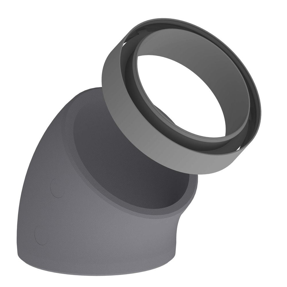Kermi x-well EPS-Bogen inkl. Muffe NW160/15, 45 Grad, Y2301160008K