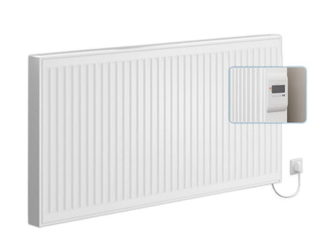 Kermi x-therm +e Elektroheizkörper, Profil 600x800 mm, 1000 Watt, Regler rechts, mit Stecker, F1E21060080164K