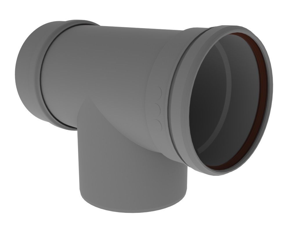 Remeha  T-Stück mit Abdichtdeckel PPS, DN 60, senkr./waager., M85246