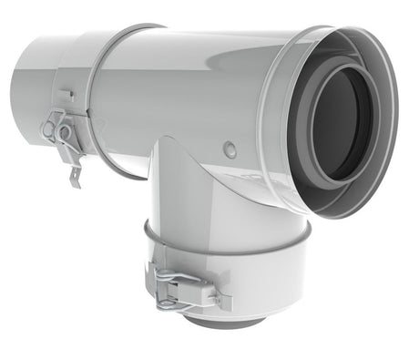 Remeha  T-Stück mit Abdichtdeckel PPS, DN 60/100, senkr./waager., M85251W