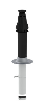 Remeha  PPS-Grundbausatz RUD1, DN 100/150, Flachdach, anthrazit, Q01125