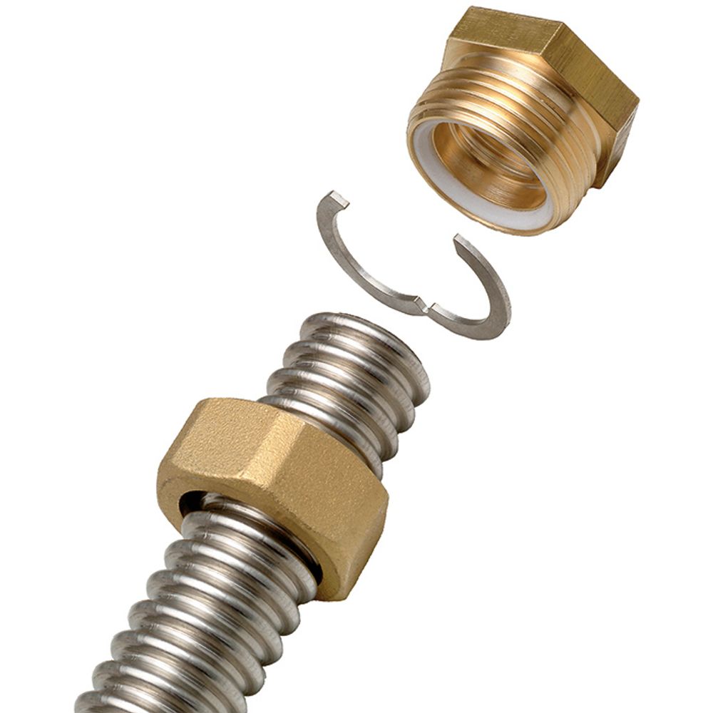 Flamco FixLock Verschraubungsset für Wellrohr DN 12, 3/8 Zoll IG, M46115FL
