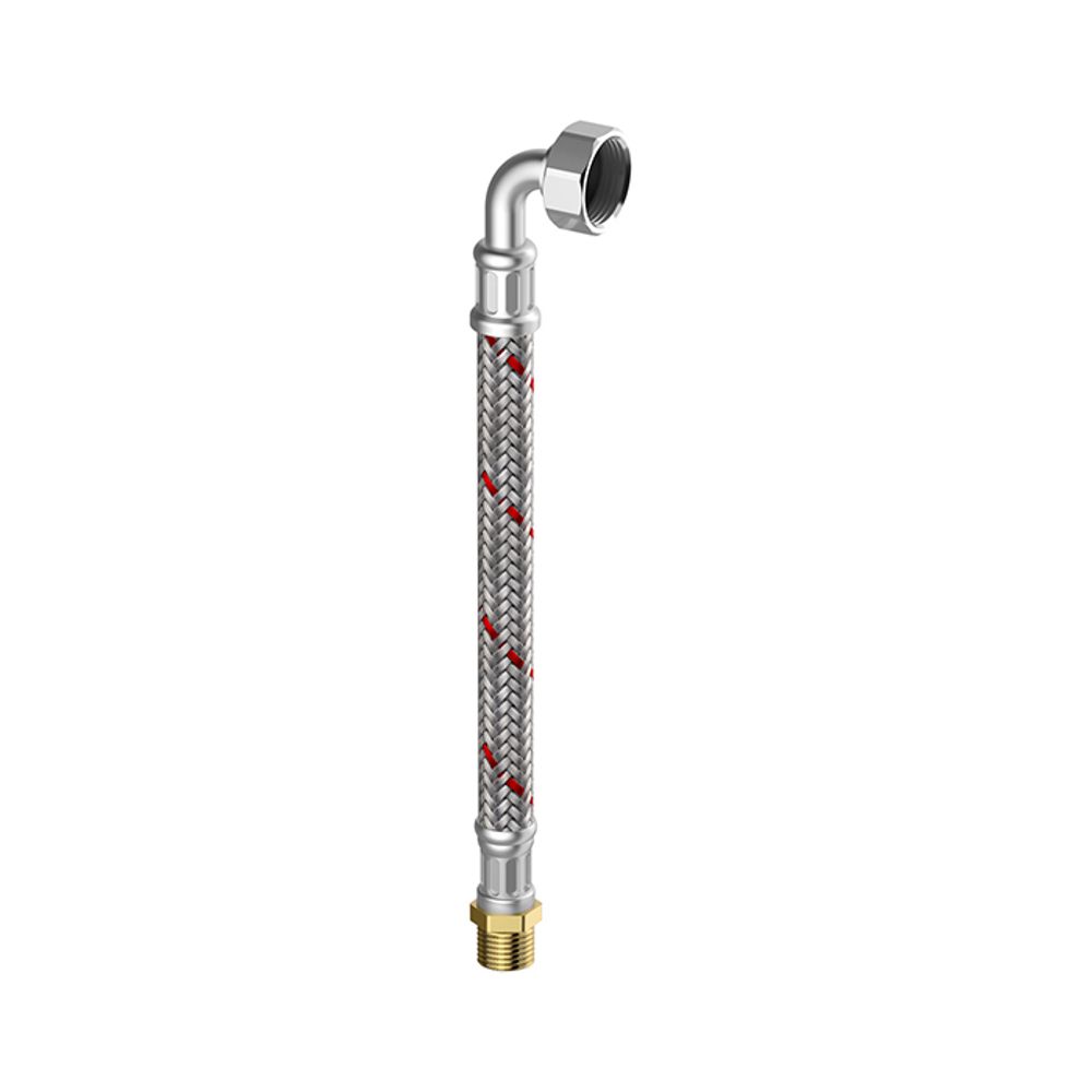 Flamco Meiflex Panzerschlauch Heizung/Klima 1 Zoll AG x 1" Bogen, 300 mm, M4327.1134.30
