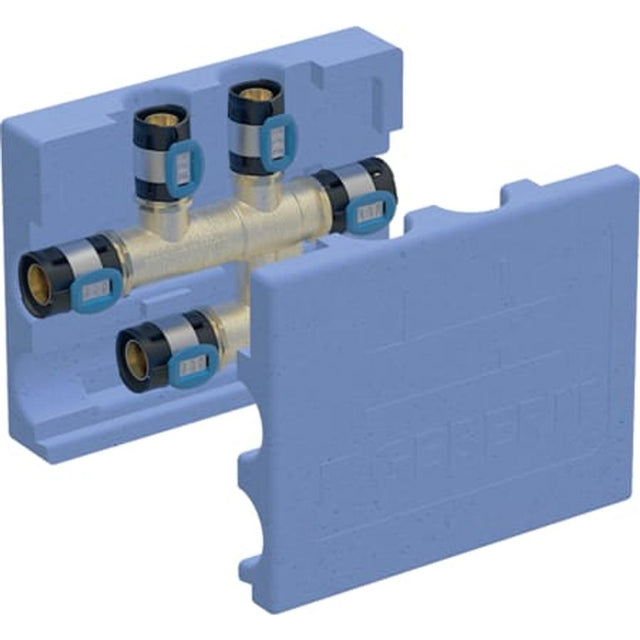 Geberit FlowFit Kreuzungs-T-Stück mit Dämmbox,  DN 15,  dø 20 mm, 619.331.00.1