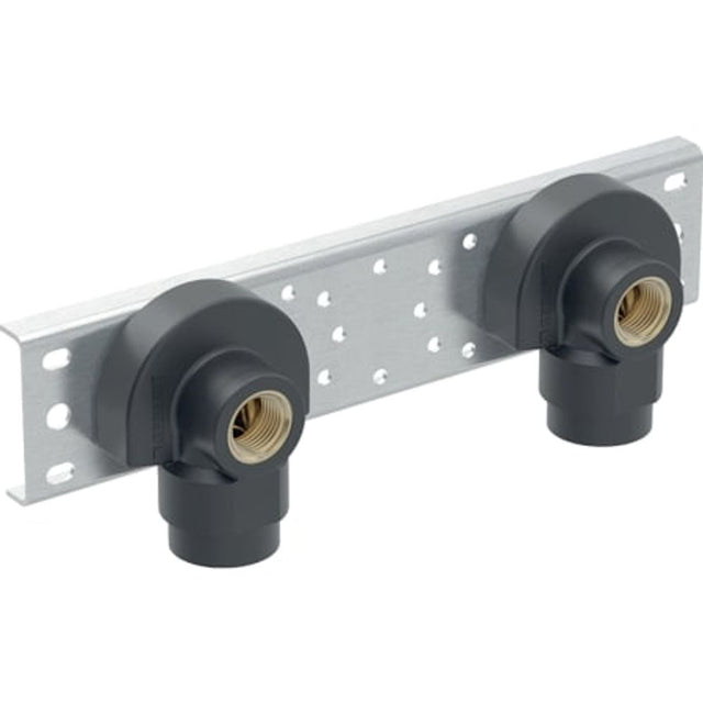 Geberit Mapress Anschlusswinkel 90° mit Außengewinde MF 1/2", vormontiert, zweifach,  AD 10, 632.863.00.2