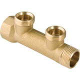Geberit Mepla Verteiler mit Gewindeanschluss und Verteilerabgang für Eurokonus,  DN 20 / 15 / 20,  R 3/4, 612.422.00.1