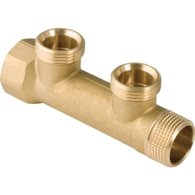 Geberit Mepla Verteiler mit Gewindeanschluss und Verteilerabgang für Eurokonus,  DN 20 / 15 / 20,  R 3/4, 612.423.00.1
