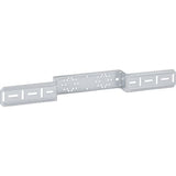 Geberit FlowFit Montageplatte abgesetzt, zweifach, Anschlussdistanz 10 cm oder 12 cm, 601.731.00.1