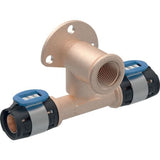 Geberit FlowFit T-Anschlusswinkel 90° abgesetzt,  Länge 5.2, 620.981.00.1