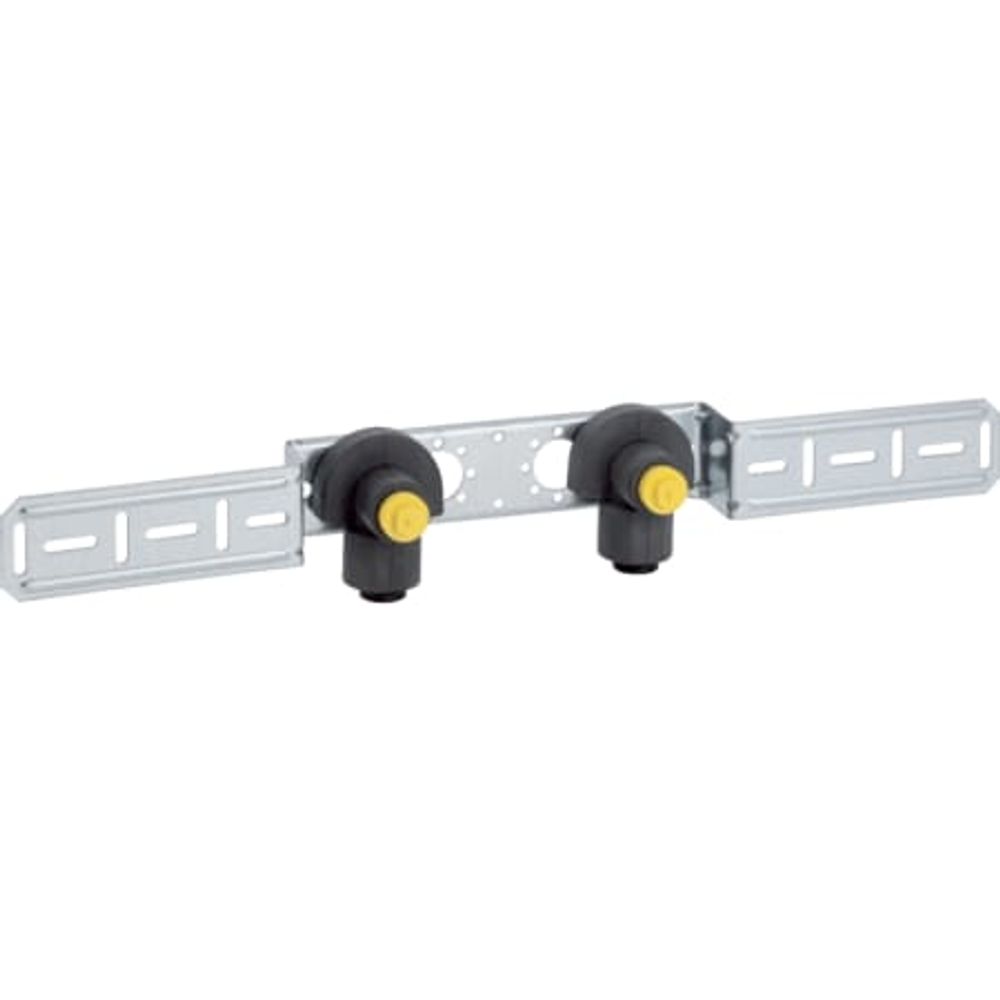 Geberit PushFit Anschlusswinkel 90° vormontiert, zweifach,  DN 12, 650.290.00.1