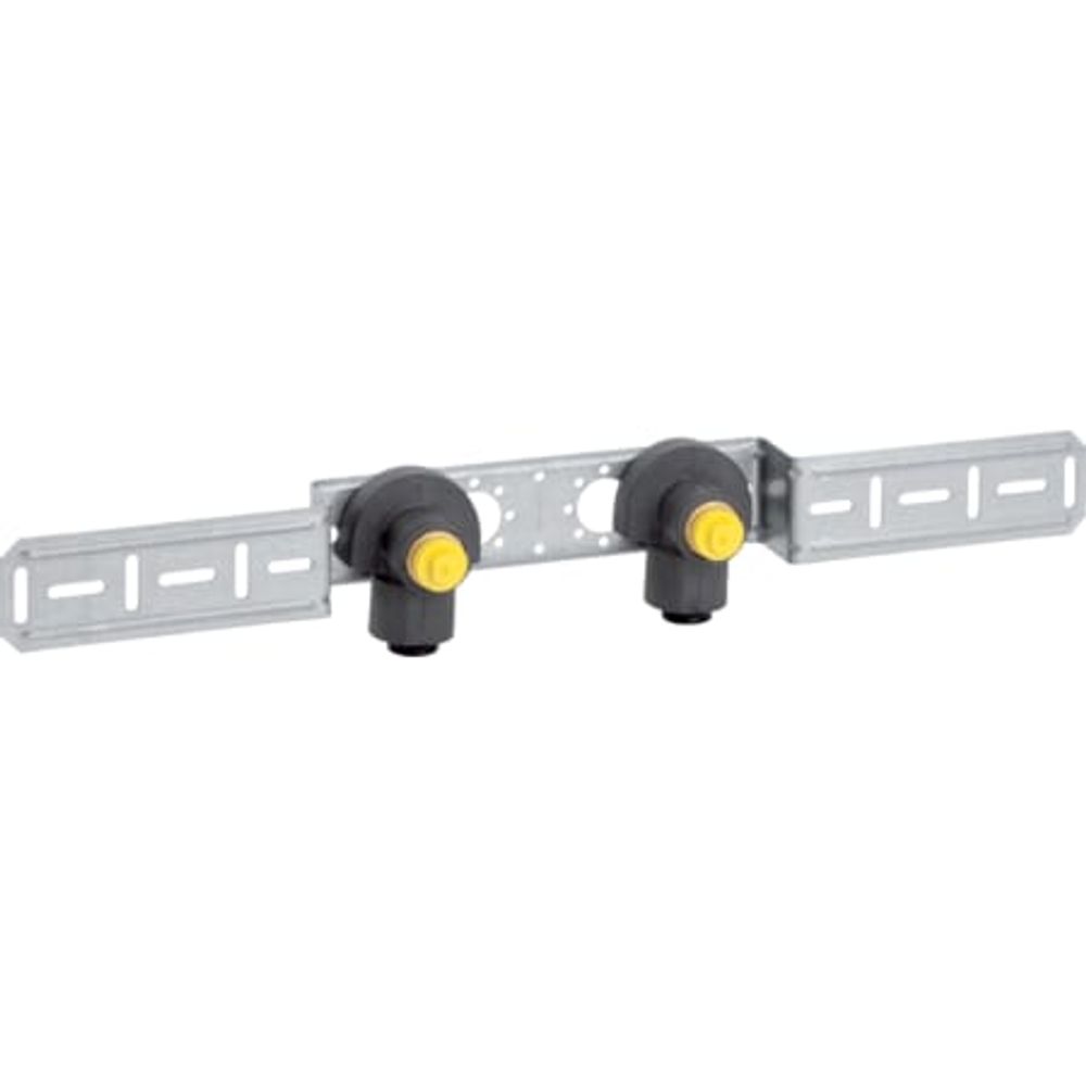 Geberit PushFit Anschlusswinkel 90° vormontiert, zweifach,  DN 12, 650.300.00.1
