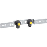 Geberit PushFit Anschlusswinkel 90° vormontiert, zweifach,  DN 12, 650.300.00.1