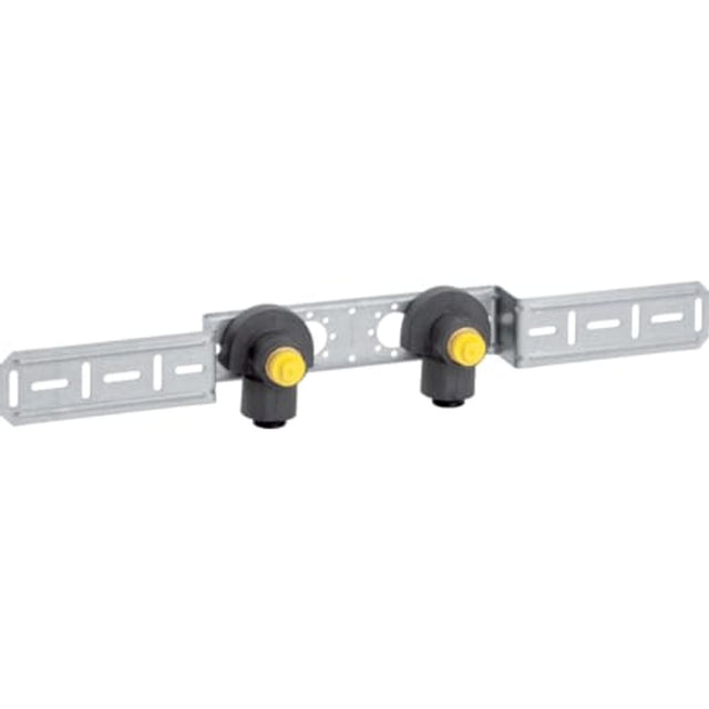 Geberit PushFit Anschlusswinkel 90° vormontiert, zweifach,  DN 12, 650.300.00.1