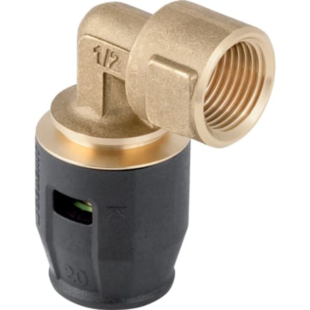 Geberit PushFit Übergangswinkel 90° mit Innengewinde,  DN 12 / 15, 650.271.00.1