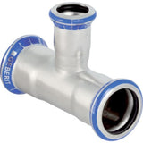 Geberit Mapress Edelstahl T-Stück reduziert,  DN 100 / 50 / 100,  dø 108 mm, 31248