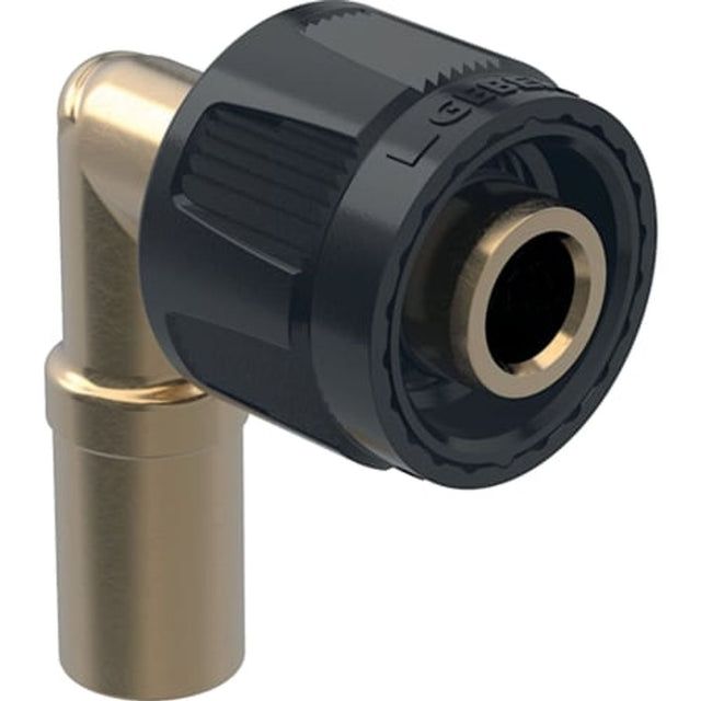 Geberit Mapress Edelstahl Mapress Übergangswinkel 90° mit MasterFix und Einschubende, 61121